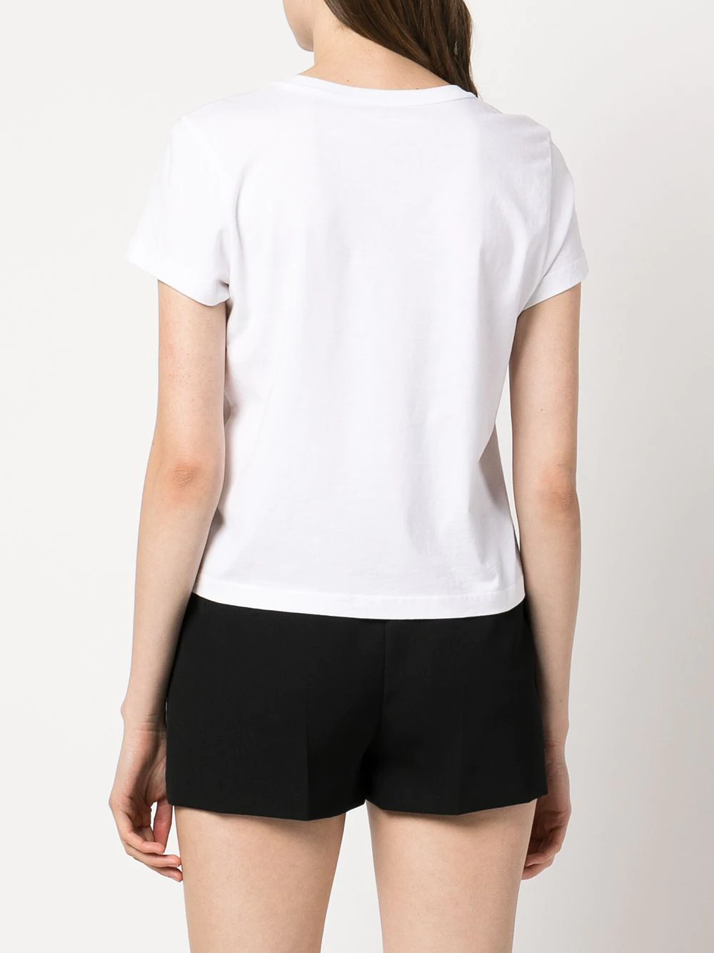 T BY ALEXANDER WANG Women Essential Jersey Puff Logo Shrunk Tee