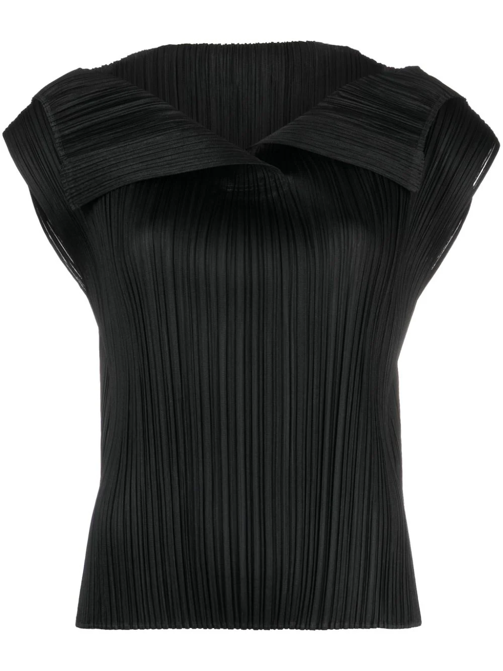 PLEATS PLEASE ISSEY MIYAKE Women Oversized Collar Plissé Blouse