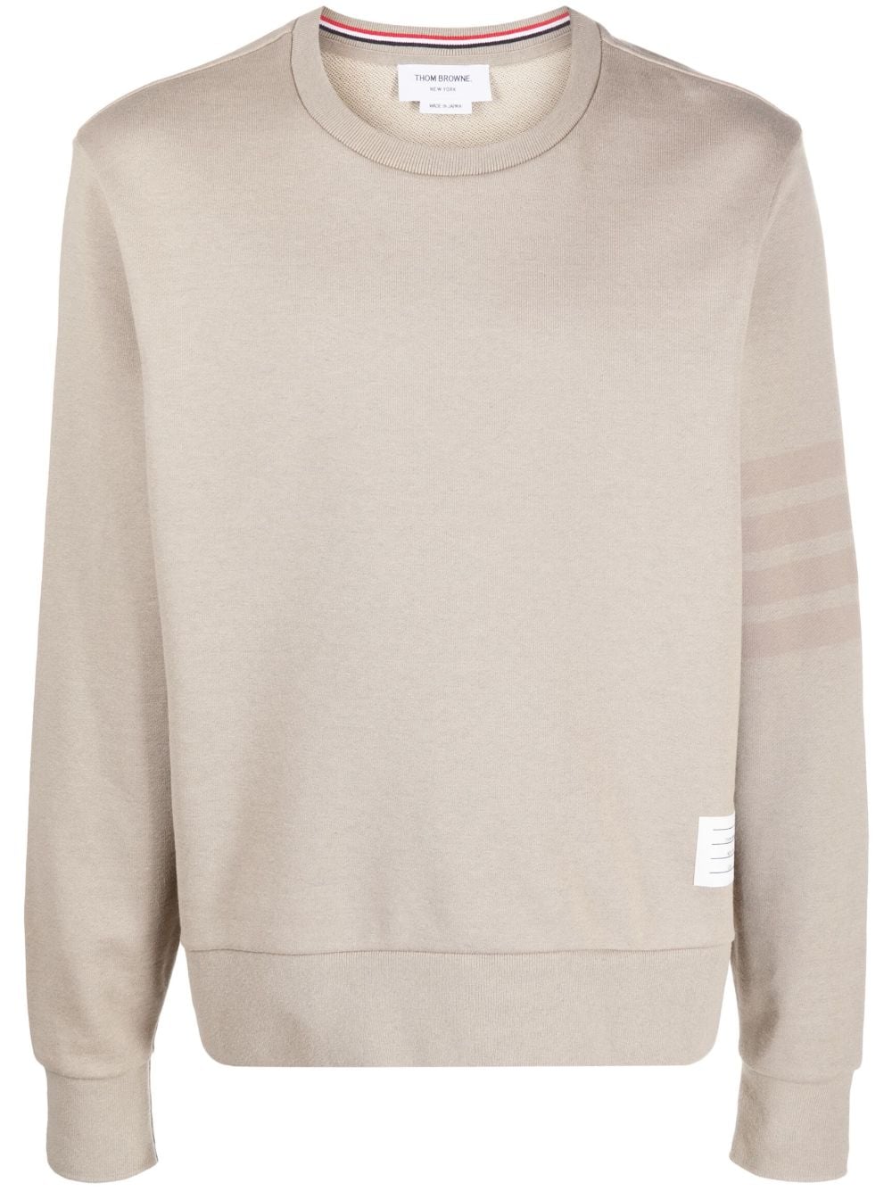 THOM BROWNE Men Tonal 4 Bar Crew Sweatshirt