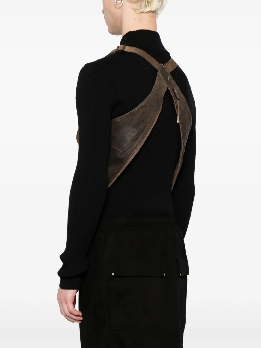 BORIS BIDJAN SABERI Men Leather Vest Bag