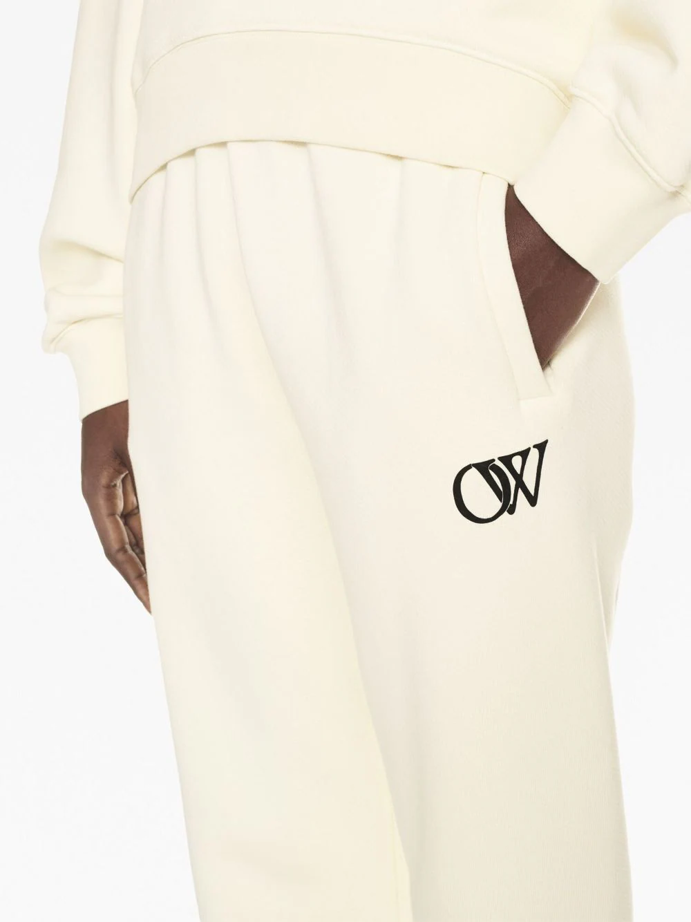 OFF-WHITE Women Flock OW Cuff Sweatpants