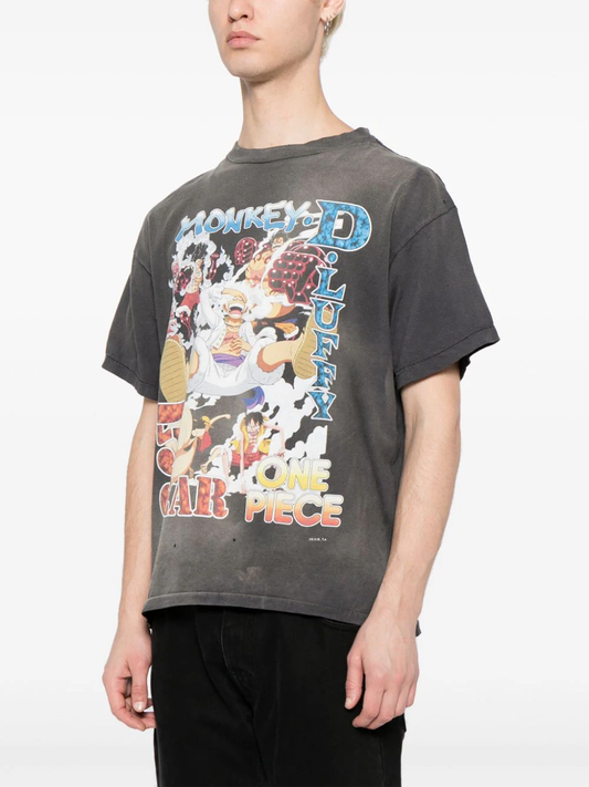 SAINT MICHAEL X ONE PIECE Printing T-Shirt