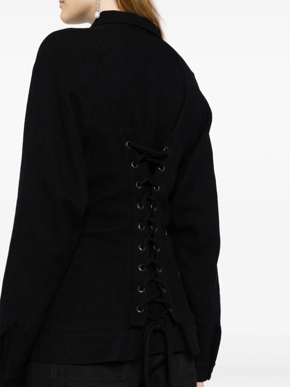 YOHJI YAMAMOTO LIMI FEU WOMEN Lace-up P Jacket