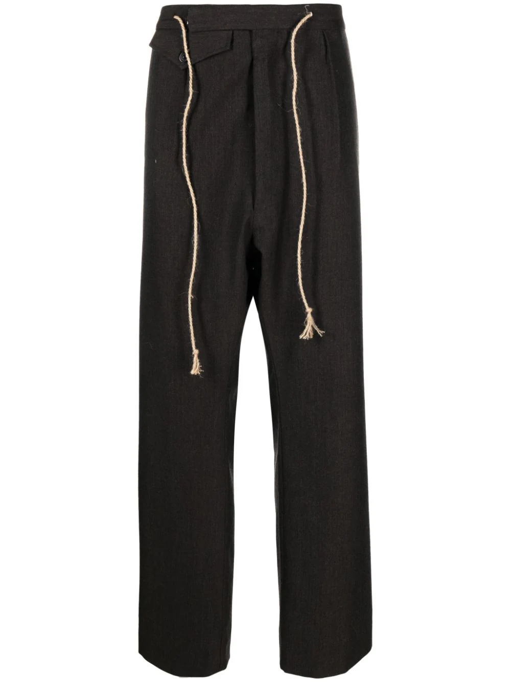 MAISON MARGIELA Men Drawstring Wool Pants