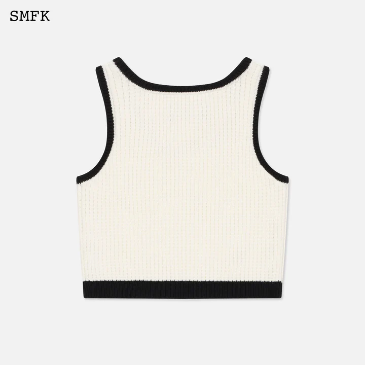 SMFK Women Compass Pixel Knitted Vest