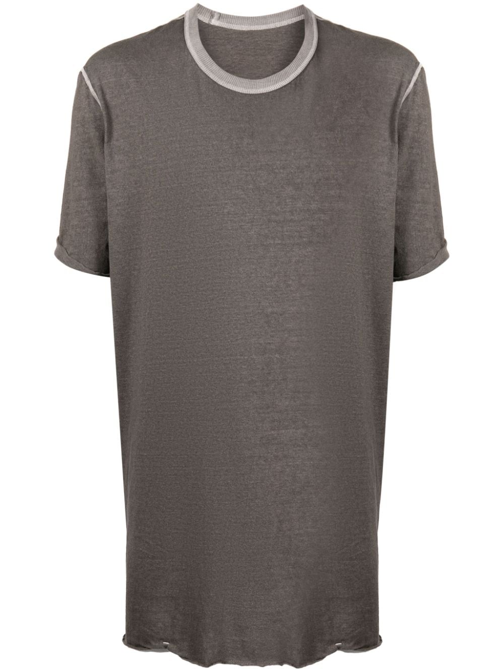 BORIS BIDJAN SABERI Men Regular Fit Object Dyed T-Shirt