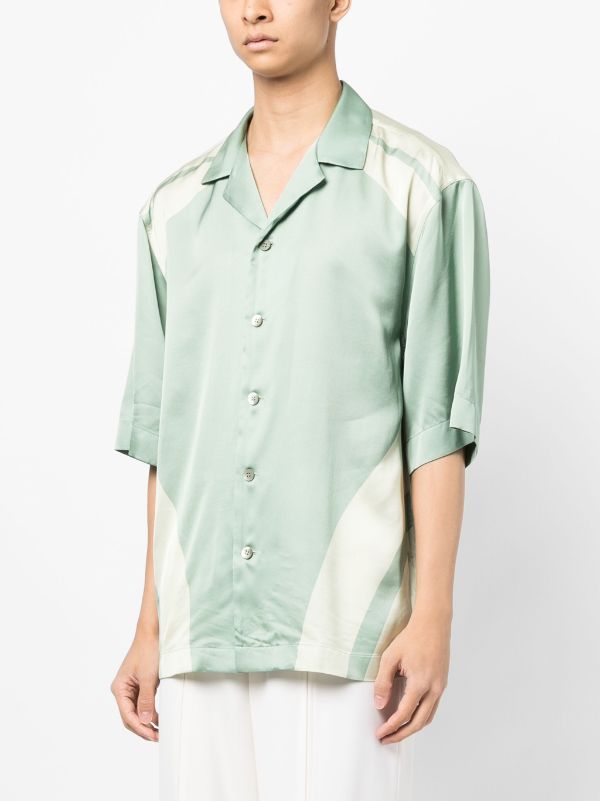 DRIES VAN NOTEN Men Engineered Print Viscose Shirt