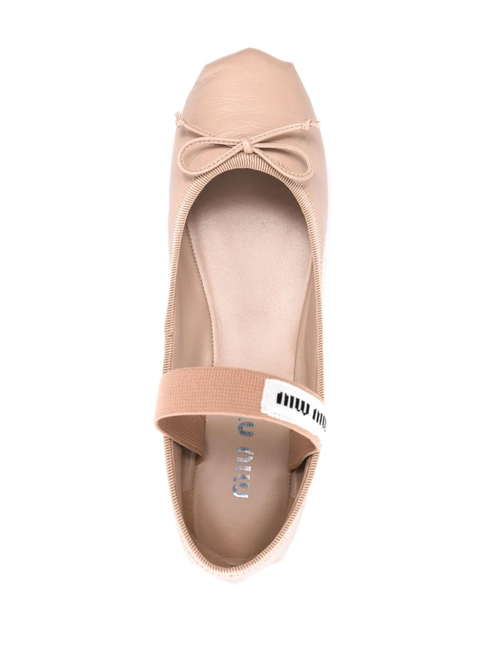 MIU MIU Momen  leather Ballerina Shoes