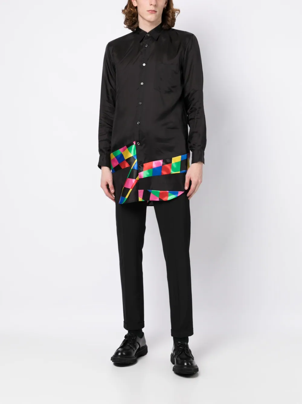 COMME DES GARCONS HOMME PLUS Men Patchwork Shirt