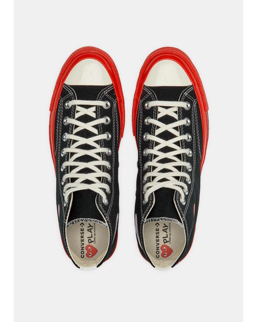 COMME DES GARCONS PLAY X CONVERSE Red Sole High Top