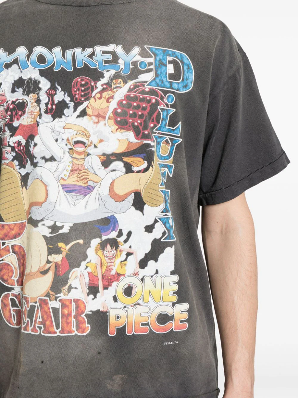 SAINT MICHAEL X ONE PIECE Printing T-Shirt