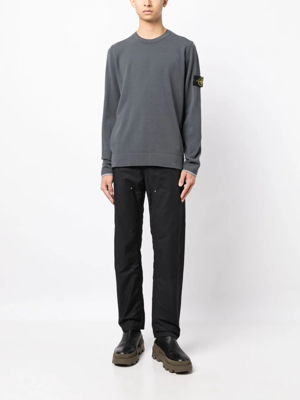 STONE ISLAND Men Logo Patch Sweater