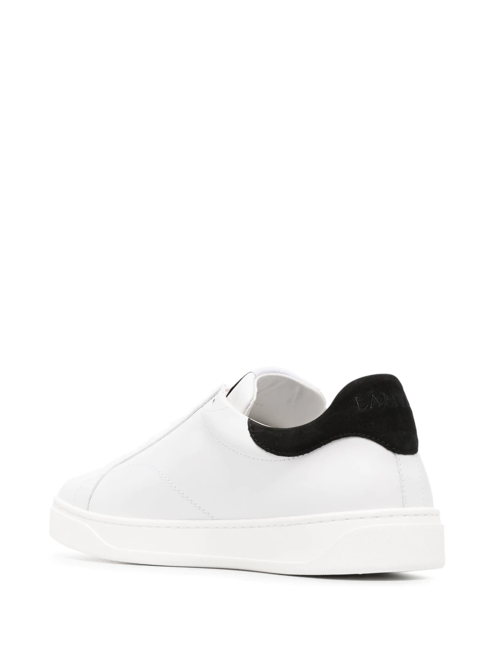 LANVIN Men Logo Patch Lace Up Sneakers