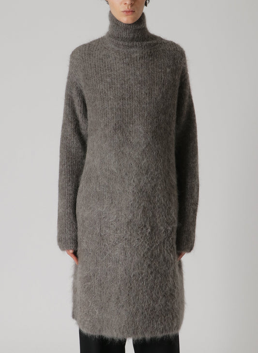 YOHJI YAMAMOTO POUR HOMME Hand Brushed Long Turtleneck Sweater