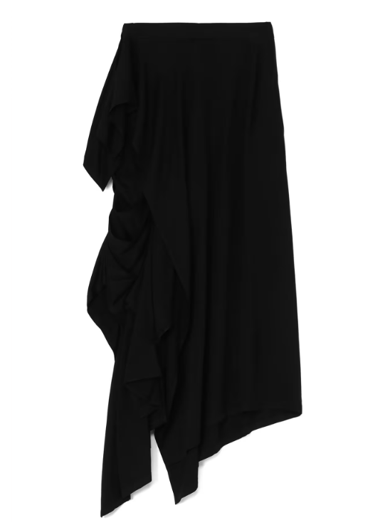 YOHJI YAMAMOTO Women Pleated Asymmetrical Skirt