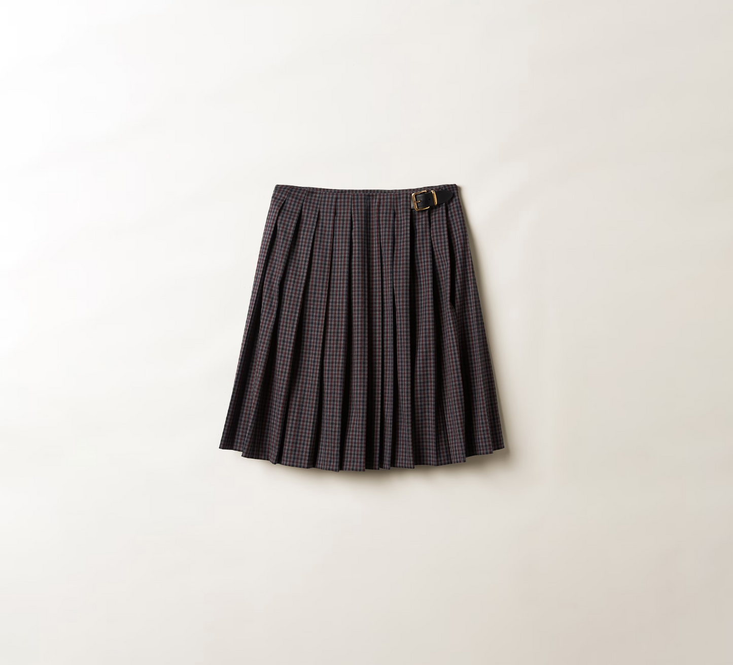 MIU MIU Women Gingham Check Skirt