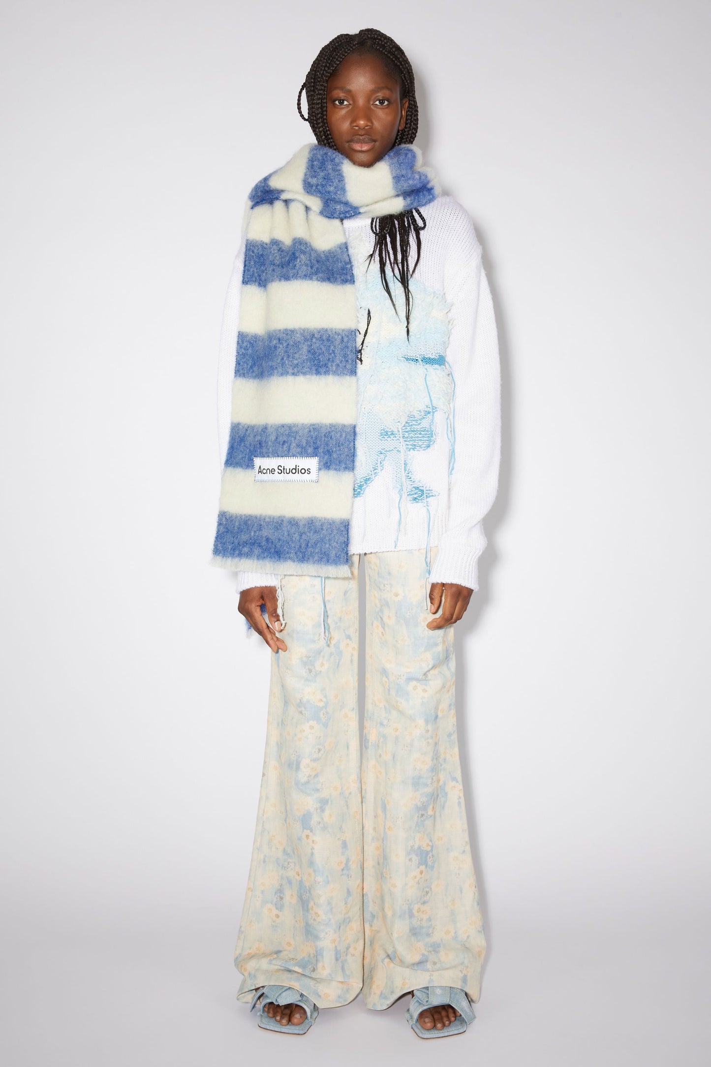 ACNE STUDIOS Wool-Blend Stripe Scarf