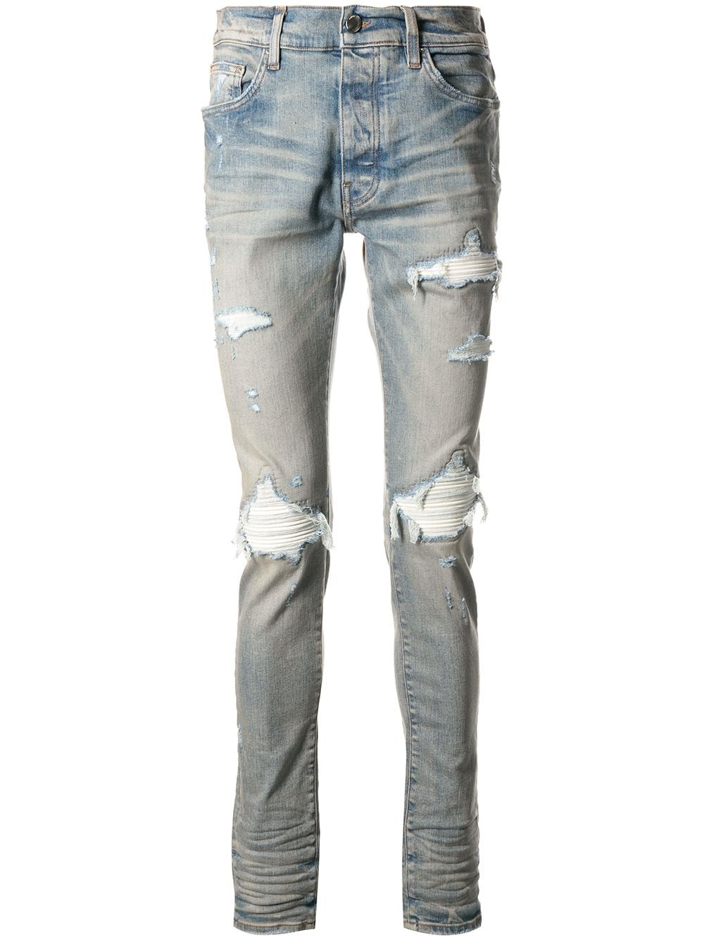 AMIRI Mens MX1 Ultra Suede Denim