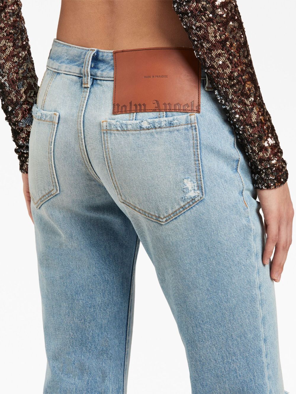 PALM ANGELS Women Denim Bootcut Jeans