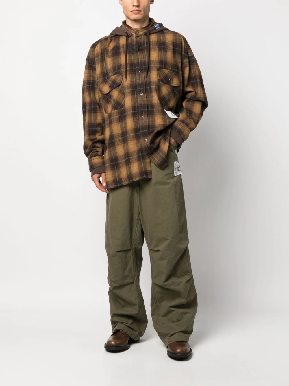 MAISON MIHARA YASUHIRO Men Ripstop Military Trousers