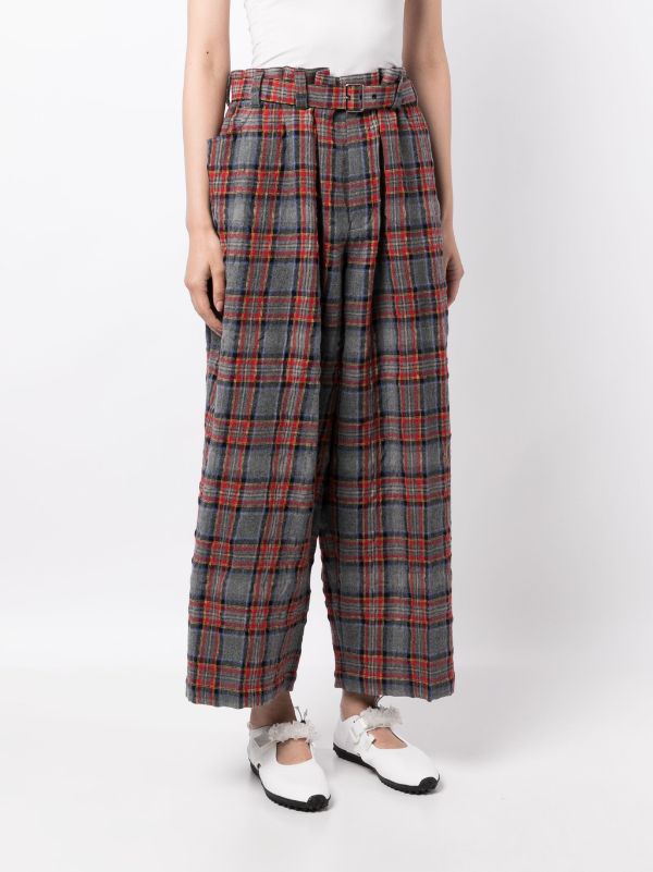 TAO COMME DES GARCONS Women Flannel Wool Suit Pants