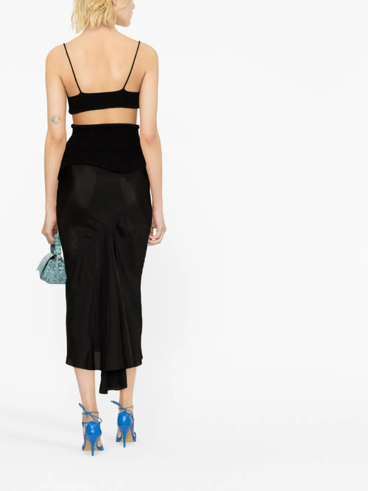 OFF-WHITE Women Cut Out Rib S/L Top