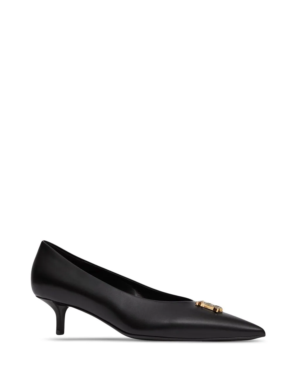 BURBERRY WOMEN LEATHER POINT-TOE PUMP