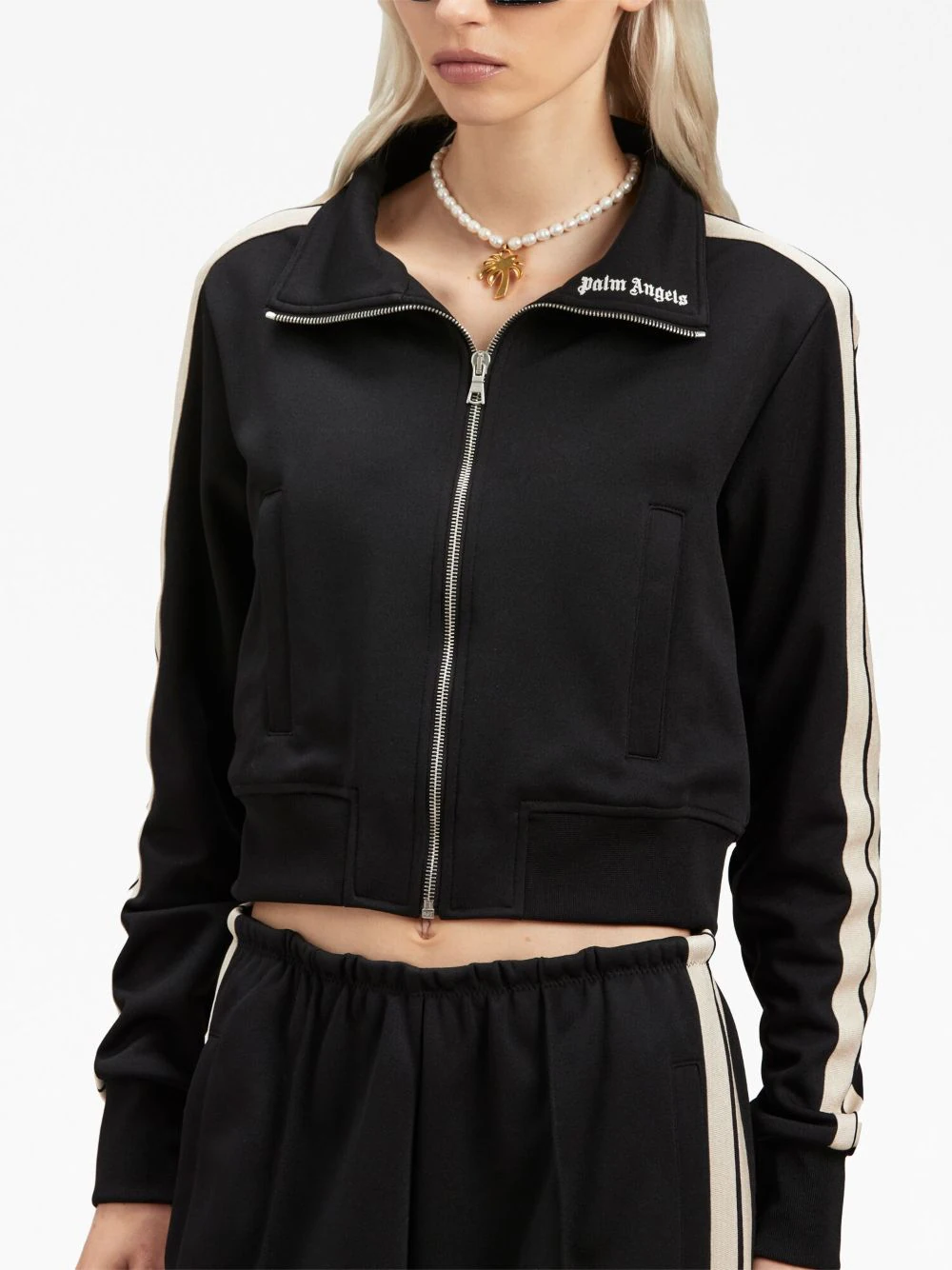 PALM ANGELS Women Highneck Track jacket