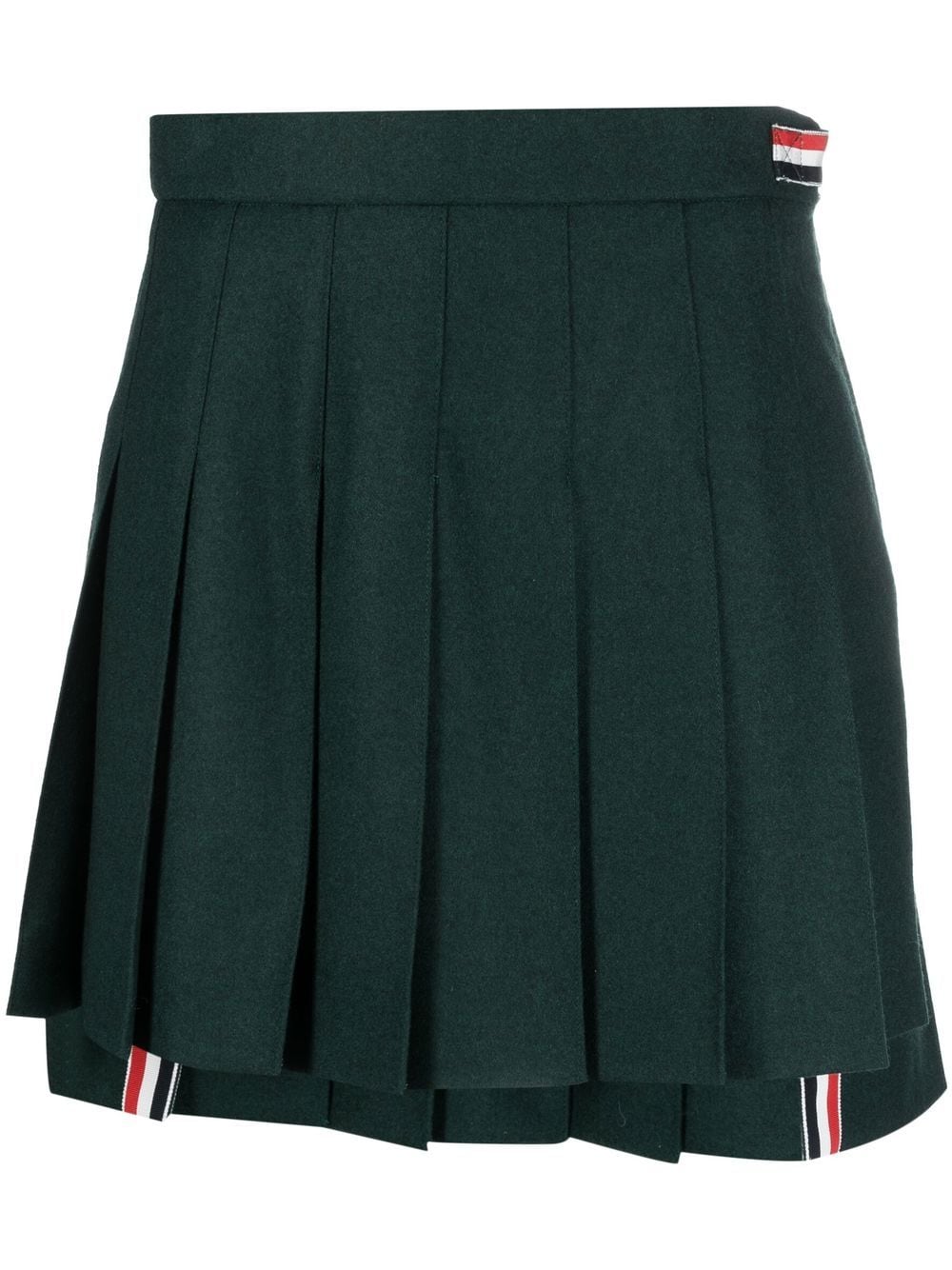 THOM BROWNE Women dropped back mini pleated skirt