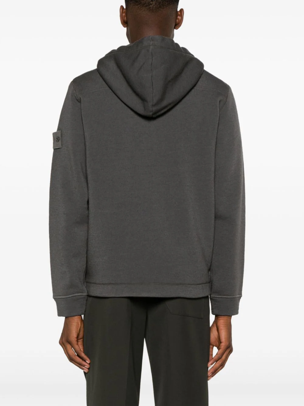 STONE ISLAND MEN Ghost Piece Zip Up Hoodie