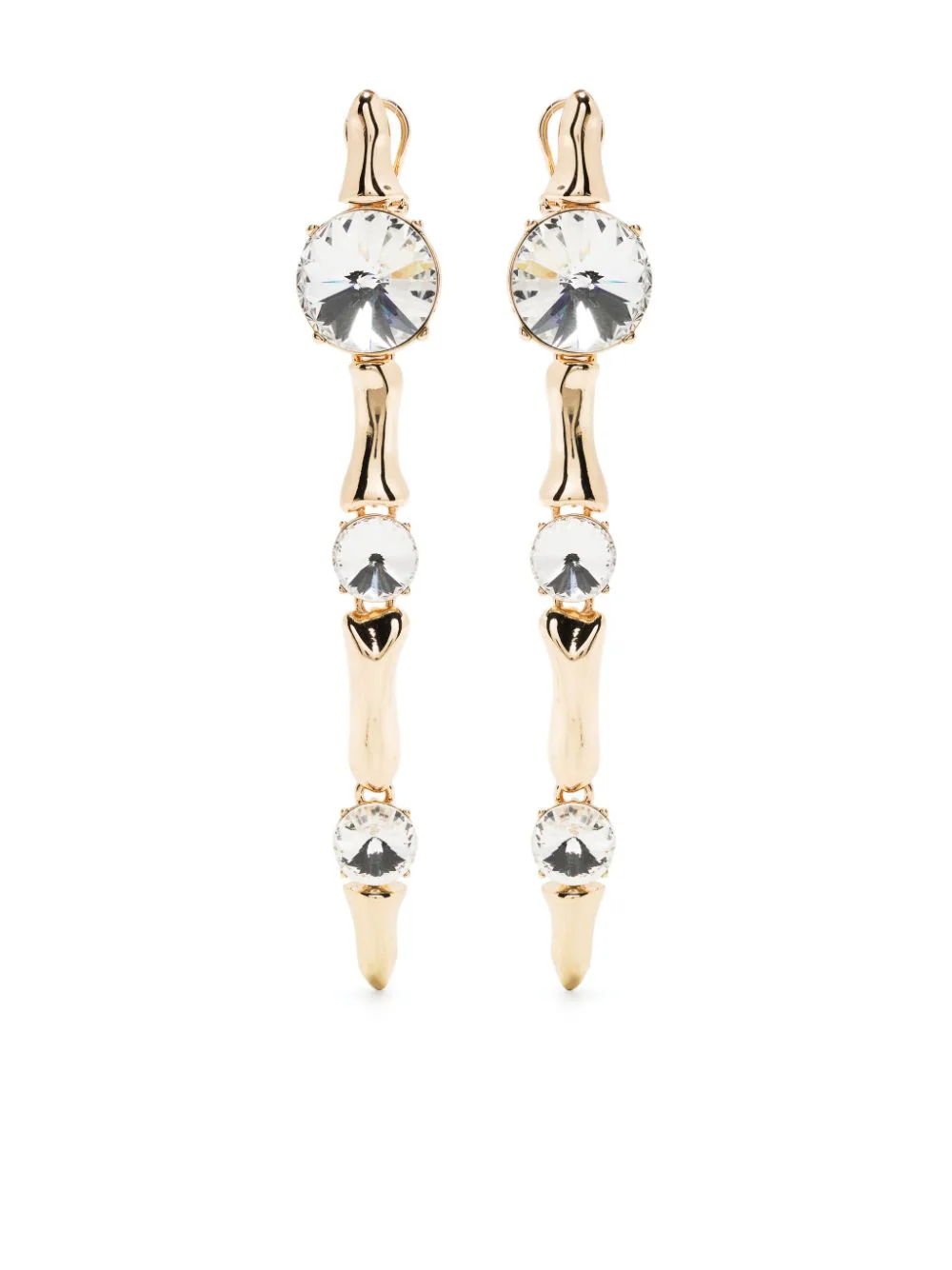 AREA Women Long Bone Drop Earrings