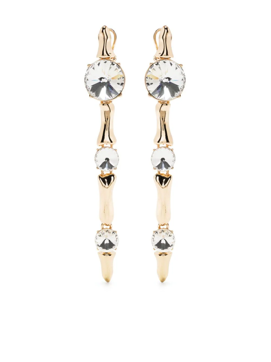 AREA Women Long Bone Drop Earrings