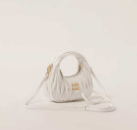 MIU MIU Women Matelasse Mini Hobo Bag