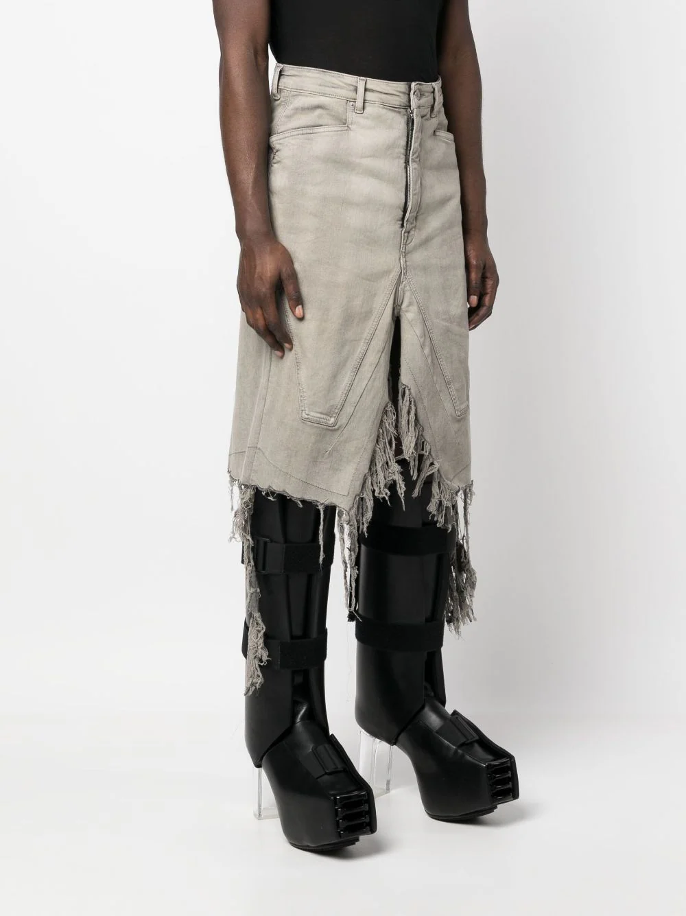 RICK OWENS Men Slivered Skirt