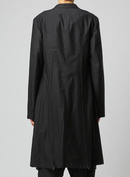 YOHJI YAMAMOTO POUR HOMME Men Long Fastener Jacket