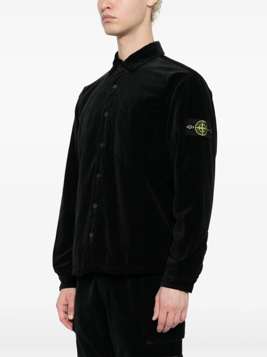 STONE ISLAND MEN Logo Patch Overshirt