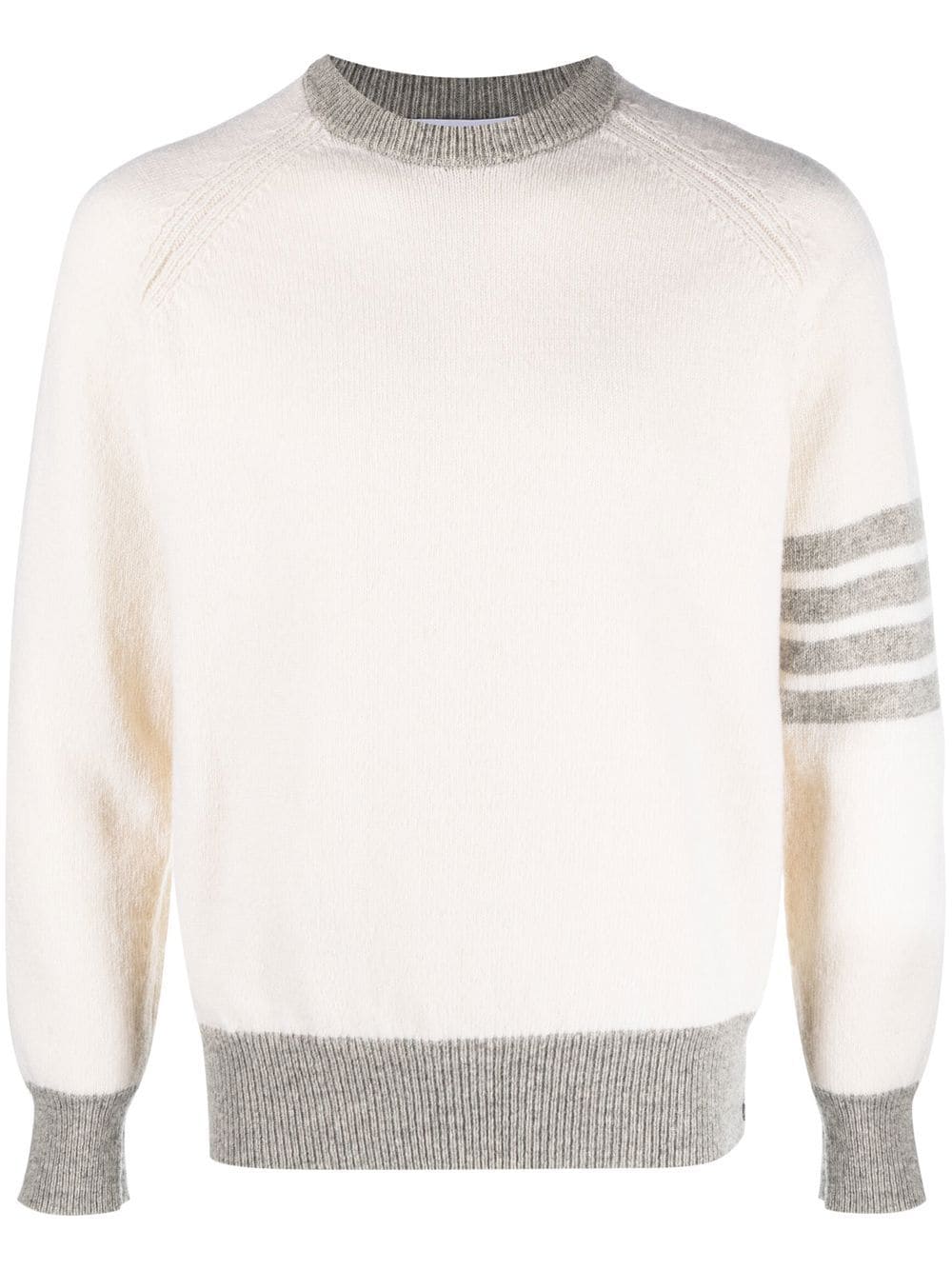 THOM BROWNE Men Jersey Stitch Reglan Sleeve Relaxed Crewneck Pullover Sweater