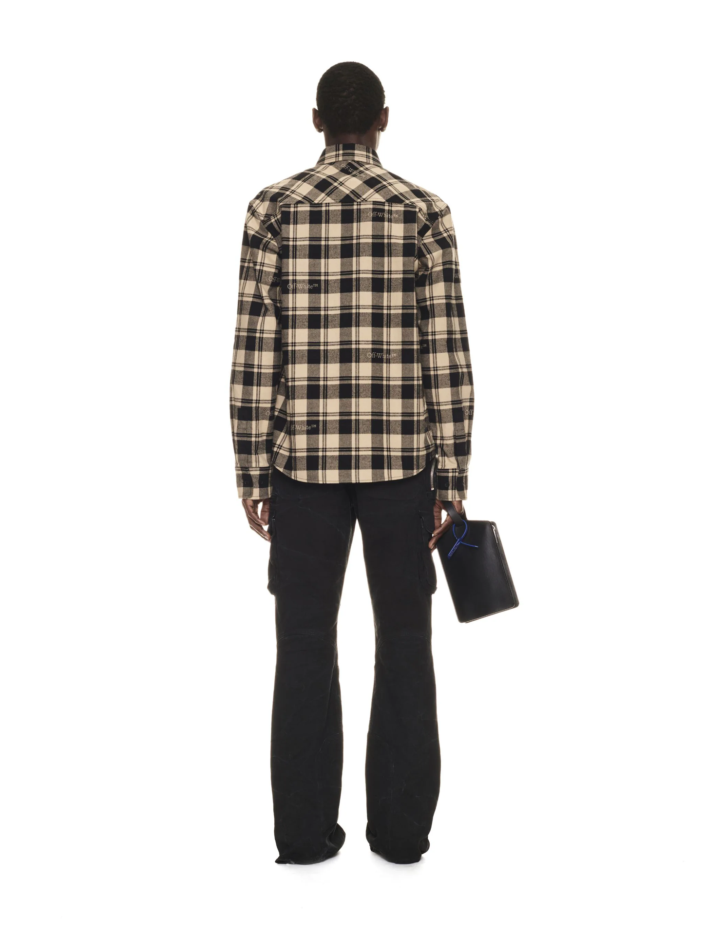 OFF-WHITE Men Check Flannel Shirt