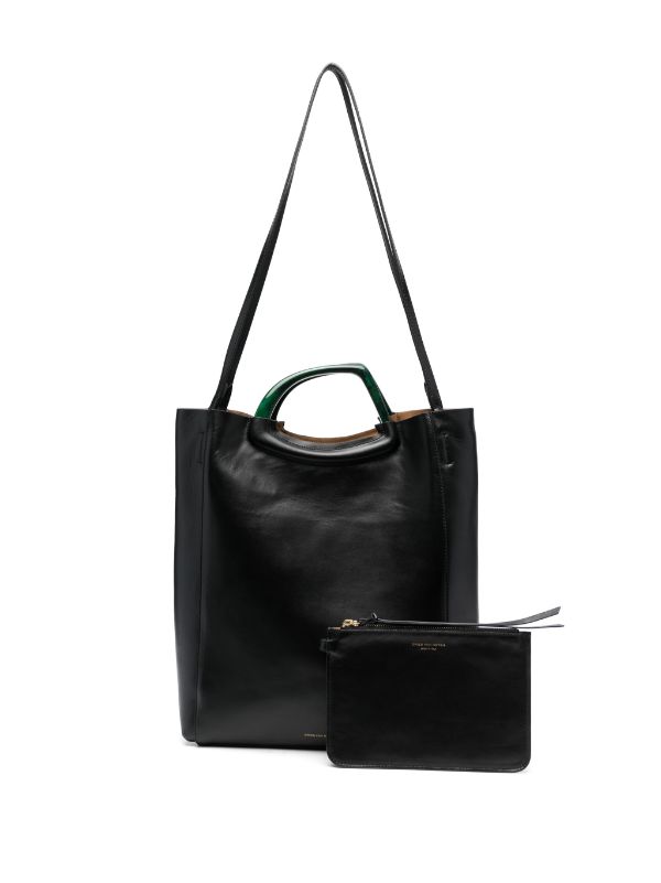 DRIES VAN NOTEN Leather Shopper Bag