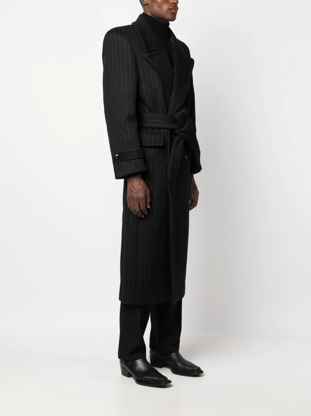 SAINT LAURENT Men Trench Wool Coat