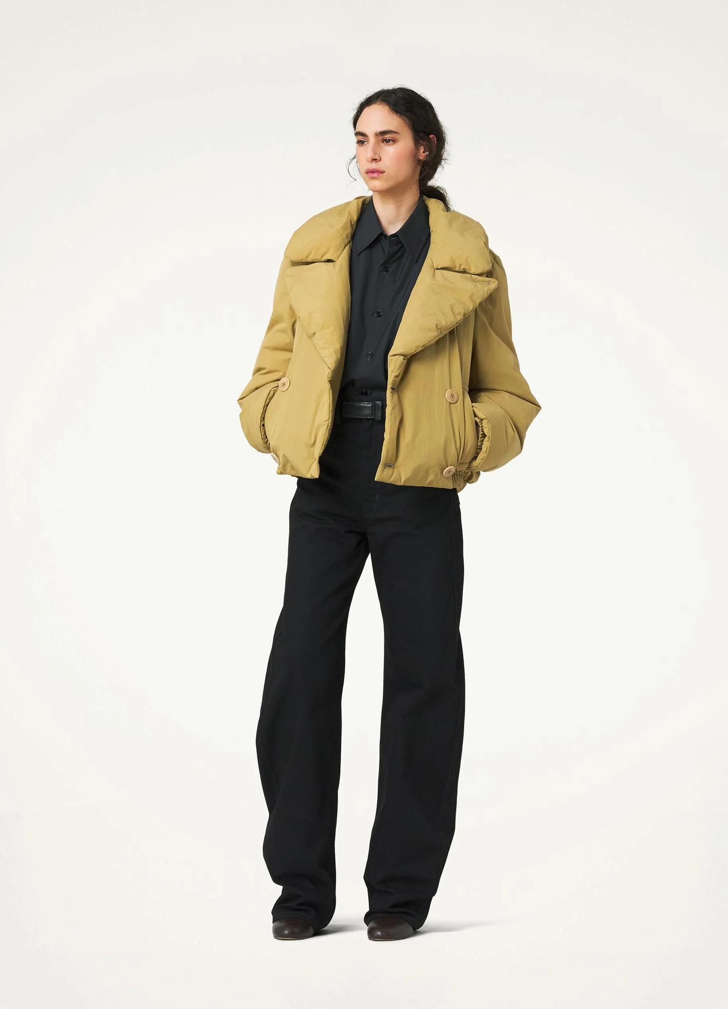 LEMAIRE Women Puffer Caban Coat