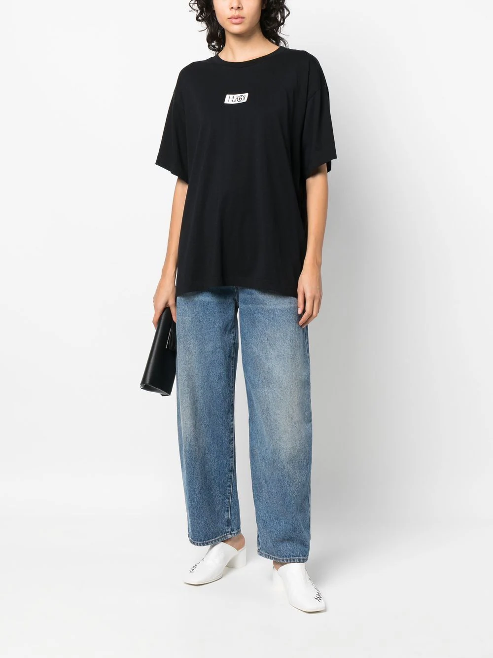 MM6 Women Printed Box Logo T