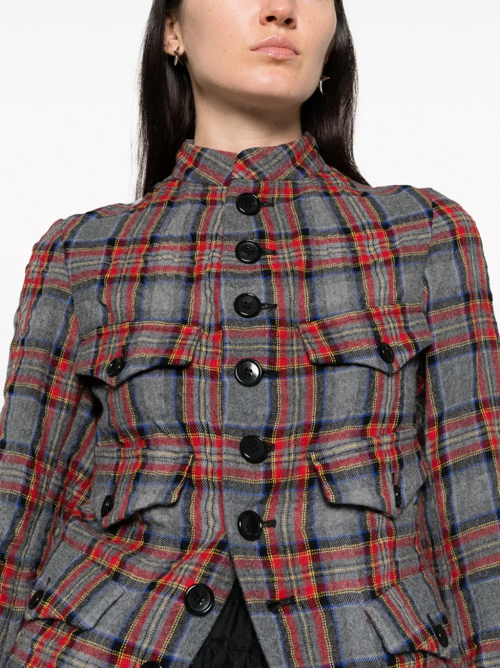 TAO COMME DES GARCONS Women Flannel Wool Suit Jacket