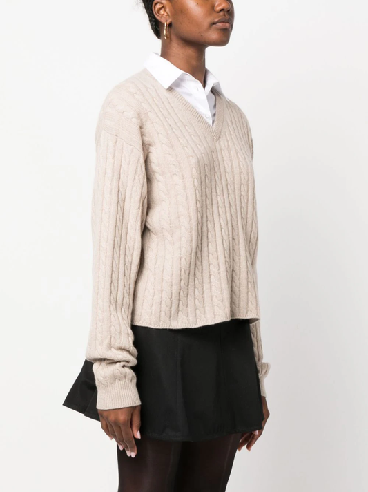 MIU MIU Women Cashmere V Neck Sweater