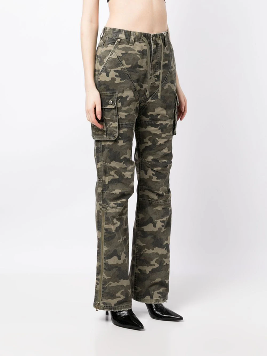 SMFK Women Wild World Merman Camouflage Cargo Pants