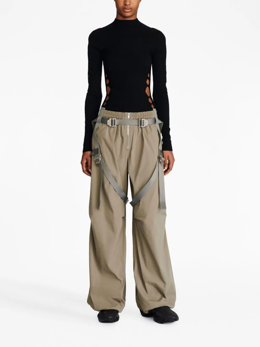 DION LEE Women Technical Shirting Harness Flight Pants