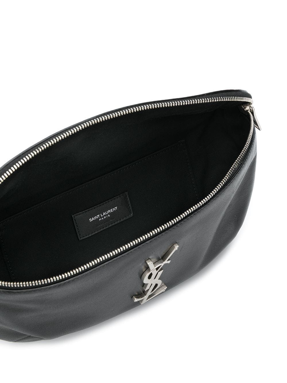 SAINT LAURENT Men YSL Logo Embossed Fanny Pack