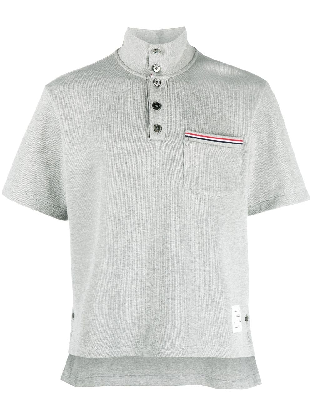 THOM BROWNE Men RWB Striped Front Pocket T-Shirt