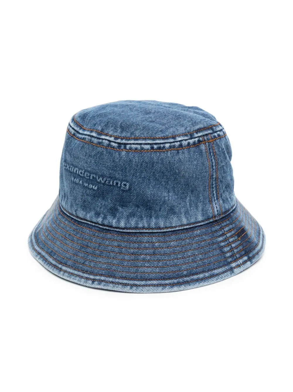 ALEXANDER WANG Embossed Denim Bucket Hat