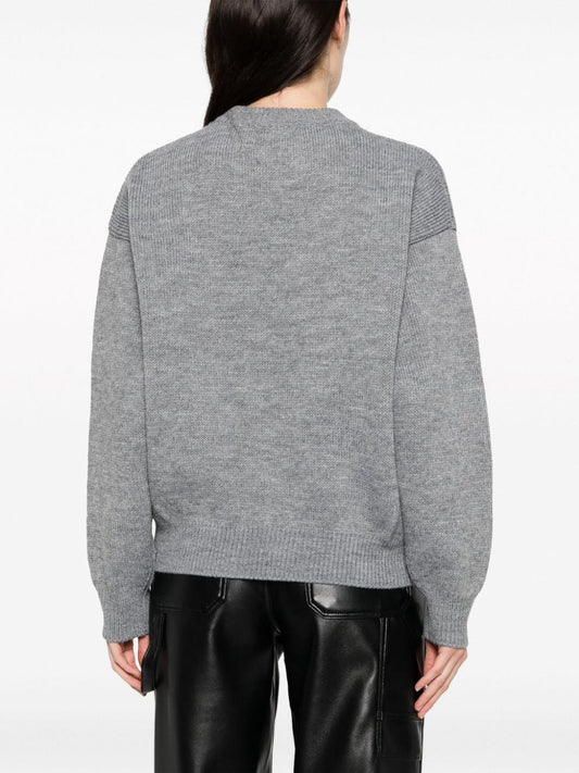 T BY ALEXANDER WANG Debossed Stacked Logo Unisex Pullover